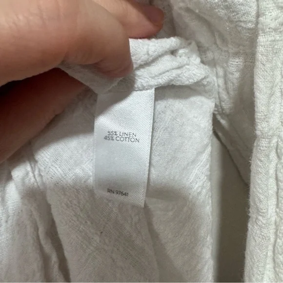 J. Jill cotton/linen button down tunic Medium - Picture 6 of 6